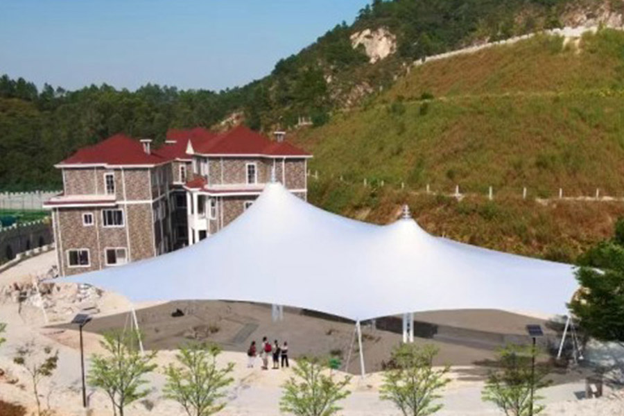 云浮市獵人谷鋼索膜結構